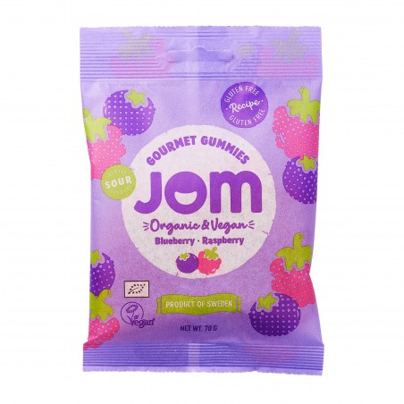 JOM GOURMET GUMMIES BLUEBERRY RASPBERRY 70G