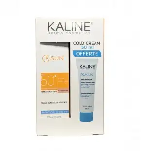 KALINE K-SUN FLUIDE SOLAIRE BONNE MINE SPF50+ 50ML + COLD CREAM 50ML