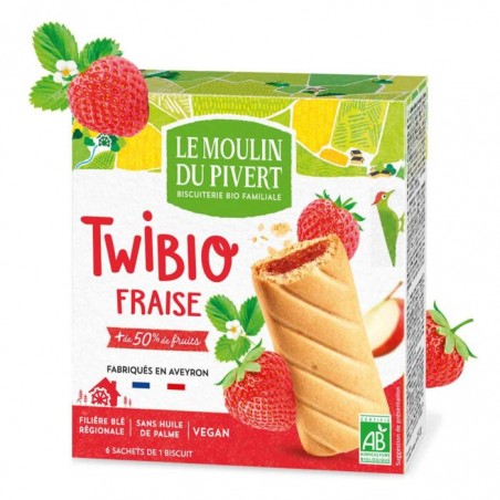 LE MOULIN DU PIVERT TWIBIO AU FRAISE B6 ETUIS 150G