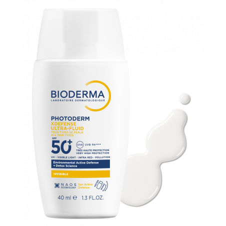 BIODERMA PHOTODERM XDEFENSE ULTRAFLUID SPF50+ INVISIBLE 40ML