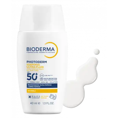BIODERMA PHOTODERM XDEFENSE ULTRAFLUID SPF50+ INVISIBLE 40ML