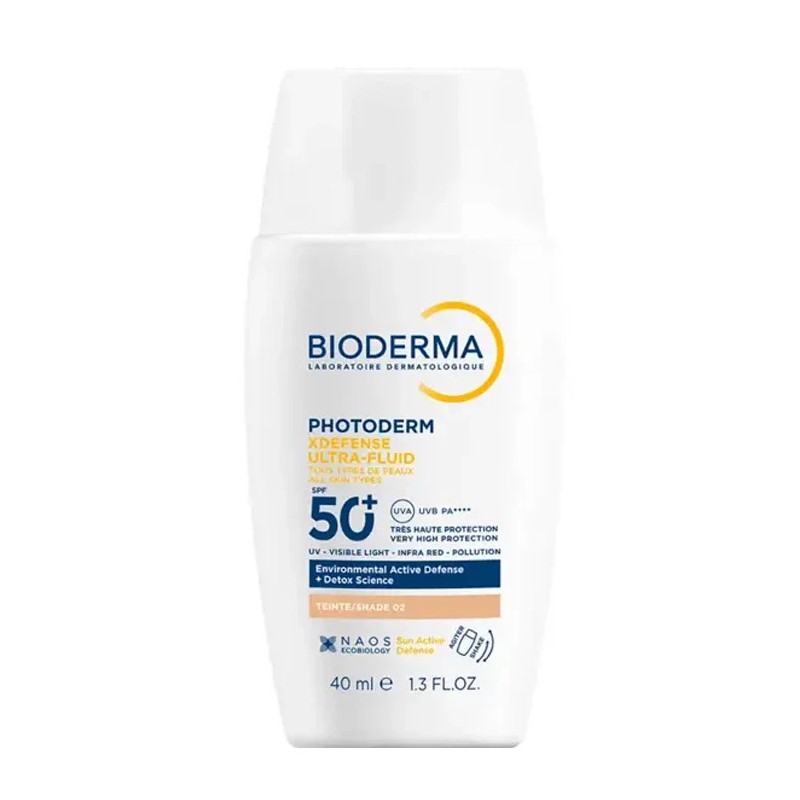 BIODERMA PHOTODERM XDEFENSE ULTRAFLUID SPF50+ TEINTE 02 40ML