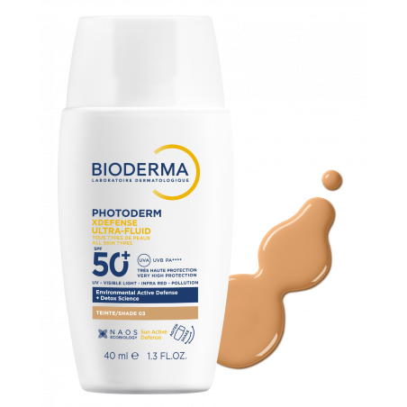 BIODERMA PHOTODERM XDEFENSE ULTRAFLUID SPF50+ TEINTE 03 40ML