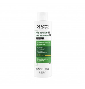 Vichy Offfre Dercos Shampoing Traitant Anti-Pelliculaire Cheveux Secs 200ml + Dercos 50 ML Offert