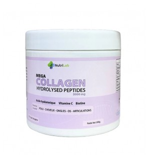 NUTRILAB MEGA COLLAGEN HYDROLYSED PEPTIDES 5000MG 200G