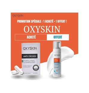 OXYSKIN PACK ECLAT ANTI-TACHE B60 GELULES + OXYSKIN SUNSCREEN CREAM SPF50+ 40ML OFFERTE