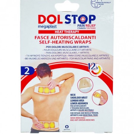 MEGAPLAST DOLSTOP 17*21.8CM PATCHS CHAUFFANTES DOULEURS DORSALES B2