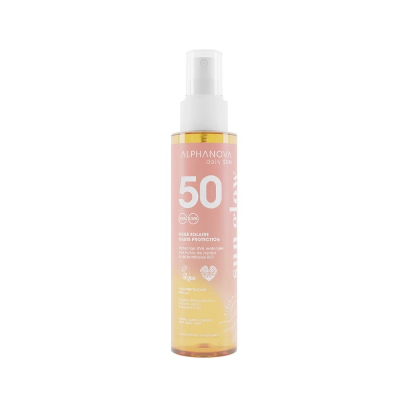 ALPHANOVA SUN GLOW DAILY SUN HUILE SOLAIRE SPF50 125ML ALPHANOVA SUN GLOW DAILY SUN HUILE SOLAIRE SPF50 125ML