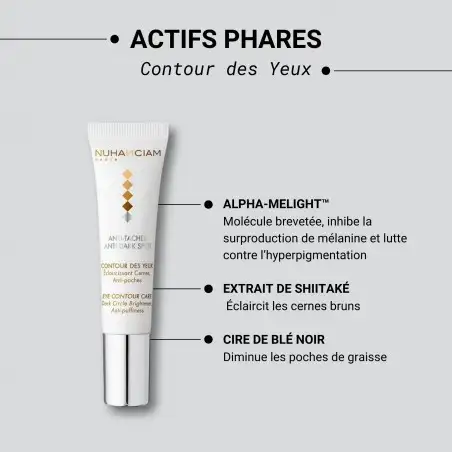NUHANCIAM CONTOUR DES YEUX ECLAIRCISSANT CERNES ANTI-POCHES 15ML