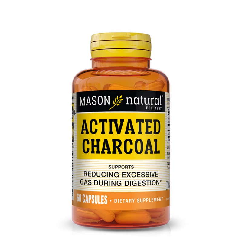 MASON NATURAL ACTIVATED CHARCOAL B60 CAPSULES