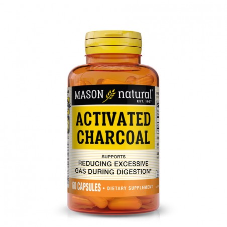 MASON NATURAL ACTIVATED CHARCOAL B60 CAPSULES