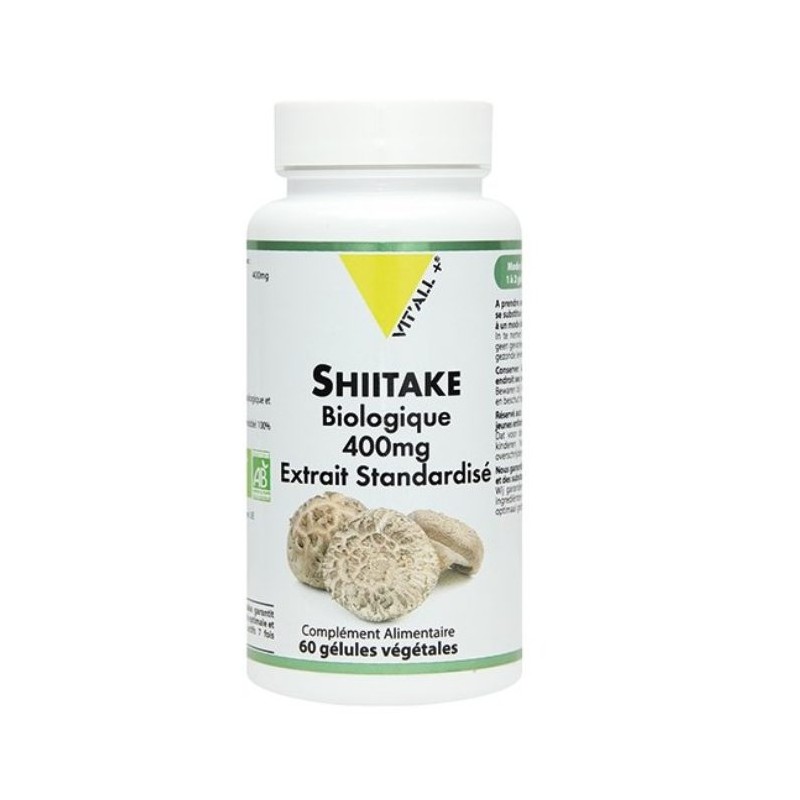 VITALL+ SHIITAKE BIO 400MG B60 GELULES VITALL+ SHIITAKE BIO 400MG B60 GELULES