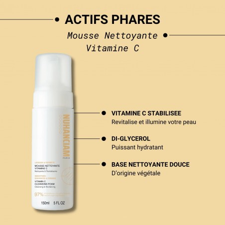 NUHANCIAM MOUSSE NETTOYANTE VITAMINE C 150ML