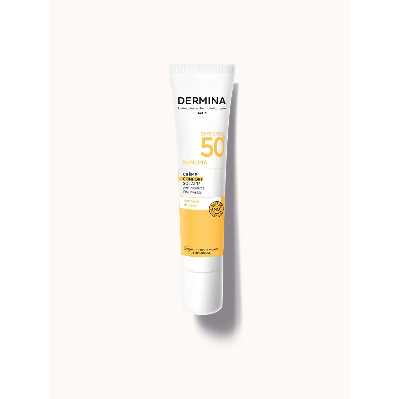 DERMINA SUNLINA CREME CONFORT INVISIBLE SPF50 40ML