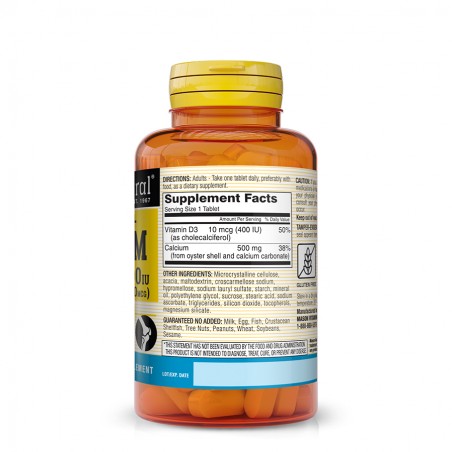 MASON NATURAL CALCIUM 500MG AVEC VITAMIN D3 B100COMP