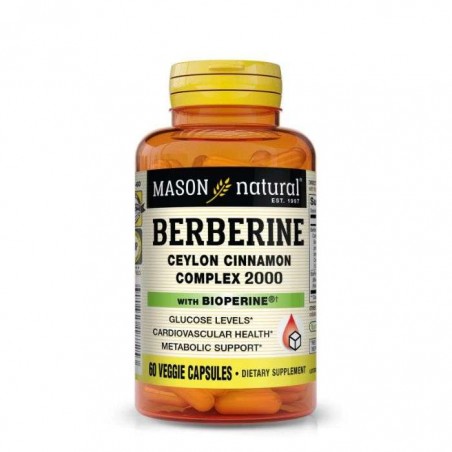 MASON NATURAL BERBERINE CEYLON CINNAMON COMPLEX 2000 B60 CAPSULES