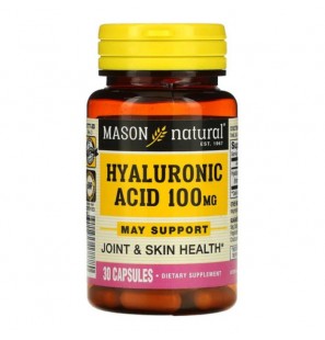 MASON NATURAL HYALURONIC ACID 100MG B30 CAPSULES