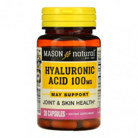 MASON NATURAL HYALURONIC ACID 100MG B30 CAPSULES
