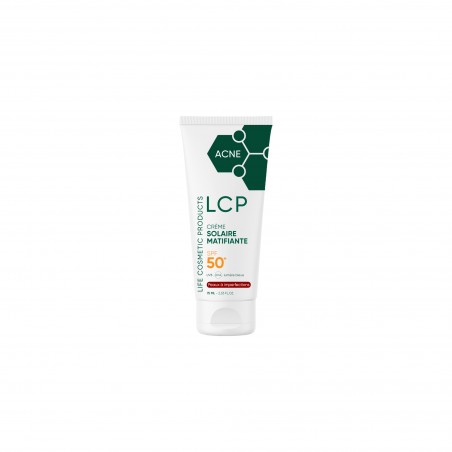 LCP LIFE COSMETIC PRODUCTS ACNE CREME SOLAIRE MATIFIANTE SPF50+ 75ML