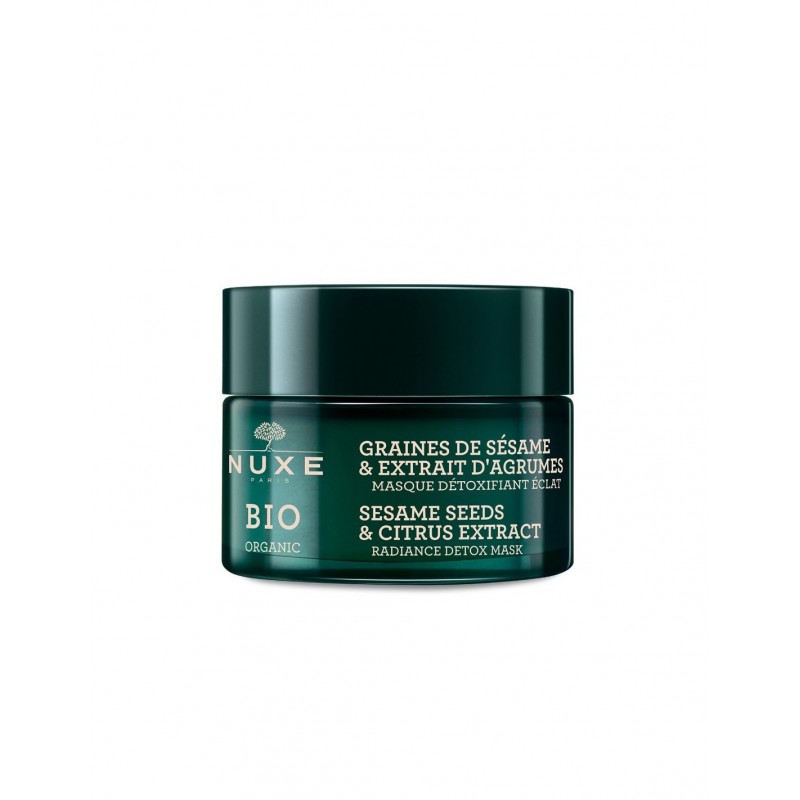 NUXE BIO ORGANIC MASQUE DETOXIFIANT ECLAT GRAINES DE SESAME ET EXTRAIT D'AGRUMES 50ML NUXE BIO ORGANIC MASQUE DETOXIFIANT ECLAT GRAINES DE SESAME ET EXTRAIT D'AGRUMES 50ML
