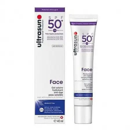 ULTRASUN FACE GEL SOLAIRE SPF50+ 40ML