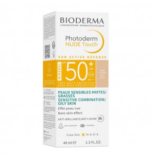 BIODERMA PHOTODERM NUDE TOUCH SPF50+ TEINTE TRES CLAIRE SOLAIRE PERFECTEUR 40ML
