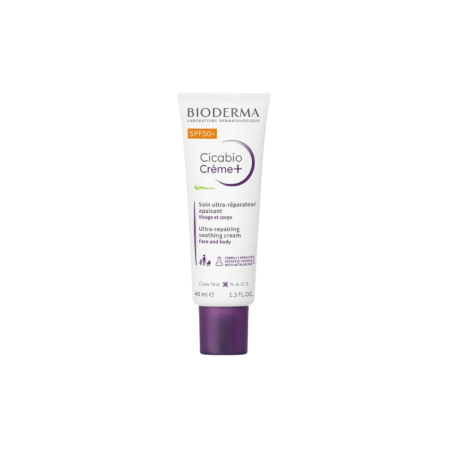 BIODERMA CICABIO CREME+ SPF50+ SOIN ULTRA REPARATEUR APAISANT 40ML