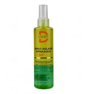 D WHITE SPRAY SOLAIRE BIPHASIQUE SPF50 200ML