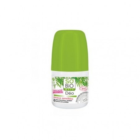 SO'BIO ETIC DEODORANT A LA POUDRE DE BAMBOU PEAUX SENSIBLE 50ML