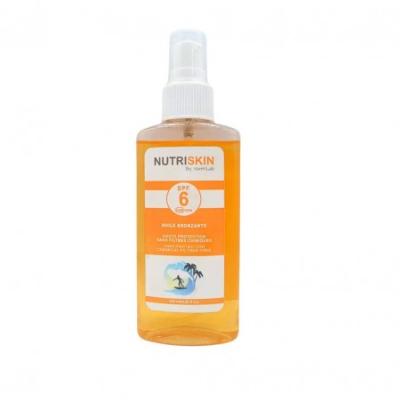 NUTRILAB NUTRISKIN HUILE BRONZANTE UVA UVB SPF6 125ML