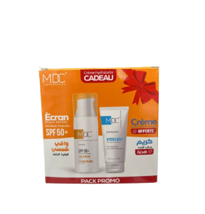 MDC PACK ECRAN SOLAIRE PEAUX SECHES SPF50+ 50ML + CREME HYDRA MAX 30ML OFFERTE
