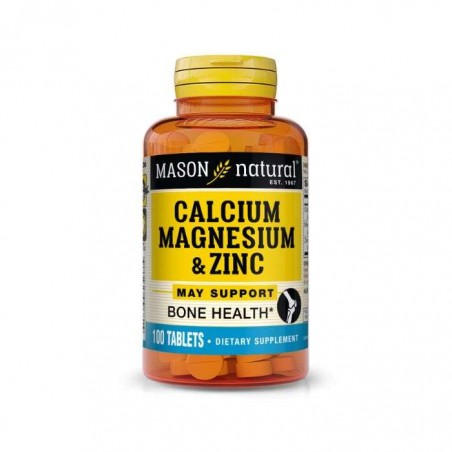 MASON NATURAL CALCIUM MAGNESIUM ZINC B100
