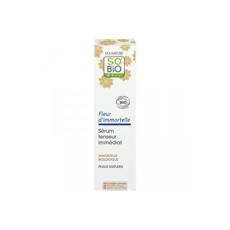 So'bio etic fleur d'immortelle sérum tenseur immédiat