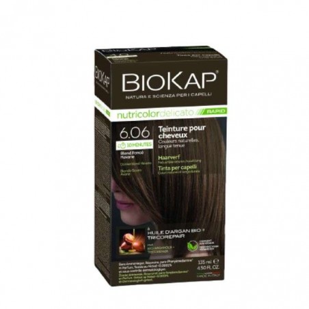 BIOKAP NUTRICOLOR DELICATO N6.06 BLOND FONCE
