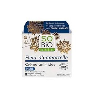 So'bio etic fleur d'immortelle crème nuit anti-ride