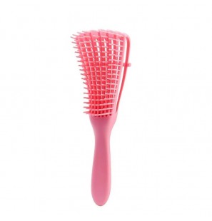 AH ABSOLUTE HOT DENTANGLING BRUSH PINK EASY DETANGLING AND ADJUSTABLE WIDTH BRISTLES FLEXIBLE B1