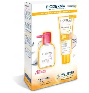 BIODERMA PACK Photoderm MAX Fluide SPF100 Teinte Très Claire 40ml +Sensibio H2O 100ml
