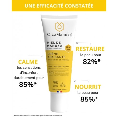 CICAMANUKA CREME APAISANTE 20% DE MIEL DE MANUKA IAA 15+ 40ML