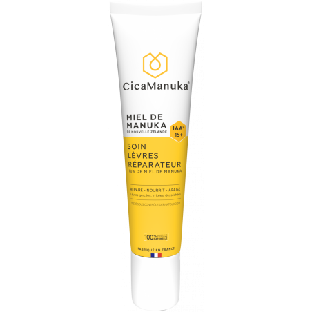 CICAMANUKA SOIN LEVRES REPARATEUR 10% DE MIEL DE MANUKA IAA 15+ 15ML