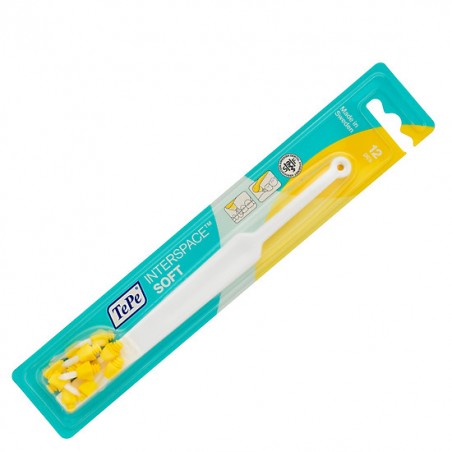 TEPE BROSSE INTERSPACE SOFT 1 MANCHE + 12 TETES SOUPLES