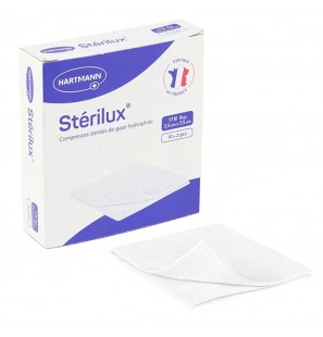 HARTMANN STERILUX ES STERILE COMPRESSES DE GAZE 7.5*7.5 B20 REF 241320