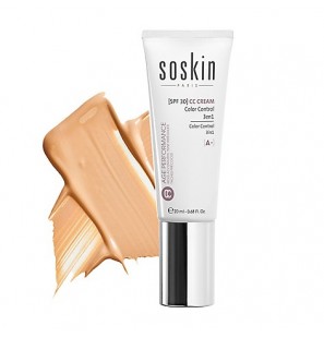 SOSKIN CC crème color control 3 en 1 Gold skin 02 spf 30+