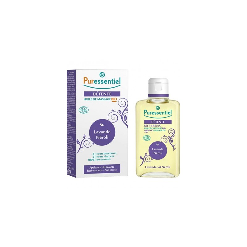 PURESSENTIEL DETENTE huile de massage BIO 100 ml