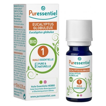 PURESSENTIEL EUCALYPTUS GLOBULEUX Huile Essentielle BIO 10 ml