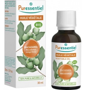PURESSENTIEL MACADAMIA huile végétale BIO 30 ml