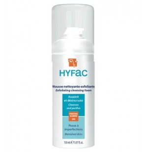 Hyfac mousse nettoyante exfoliante 150 ml