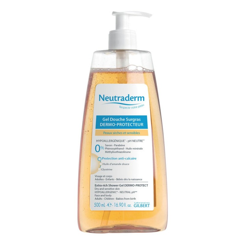 NEUTRADERM gel douche surgras dermo-protecteur pompe 500 ml