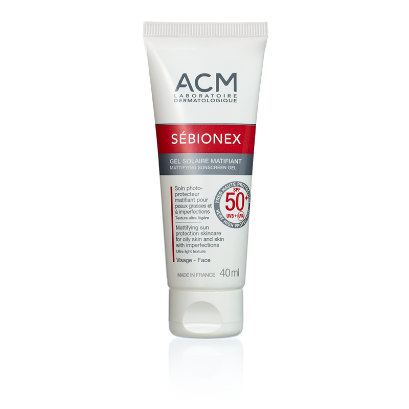 ACM SEBIONEX gel solaire matifiant spf 50+ | 40 ml ACM SEBIONEX gel solaire matifiant spf 50+ | 40 ml