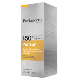 PURIADERM PURISUN crème solaire teintée spf 50+ (50ml)