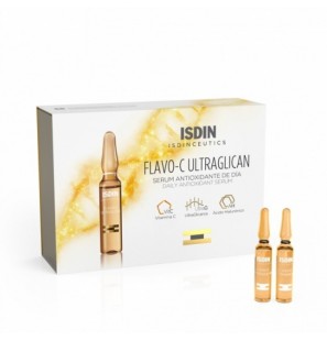 ISDIN FLAVO-C ULTRAGLICAN sérum Jour | 30 ampoules